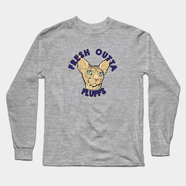 Fresh Outta Fluffs Long Sleeve T-Shirt by The Lemon Stationery & Gift Co